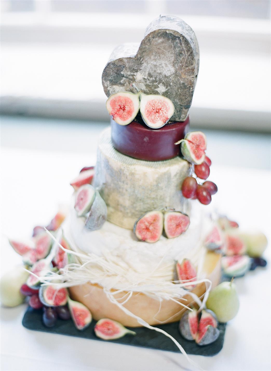 Cheese Wheel Wedding Cake - A 1940s Wedding Dress for a Sweet Spring Wedding from Taylor & Porter Photography
