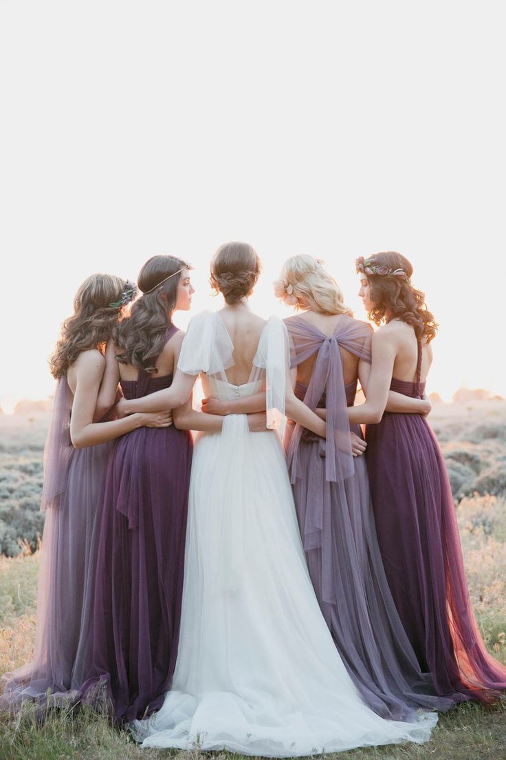 5 Winter Bridesmaids Colours Sure to Wow - Plum