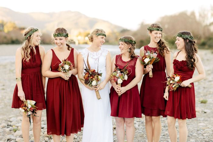 5 Winter Bridesmaids Colours Sure to Wow - Red