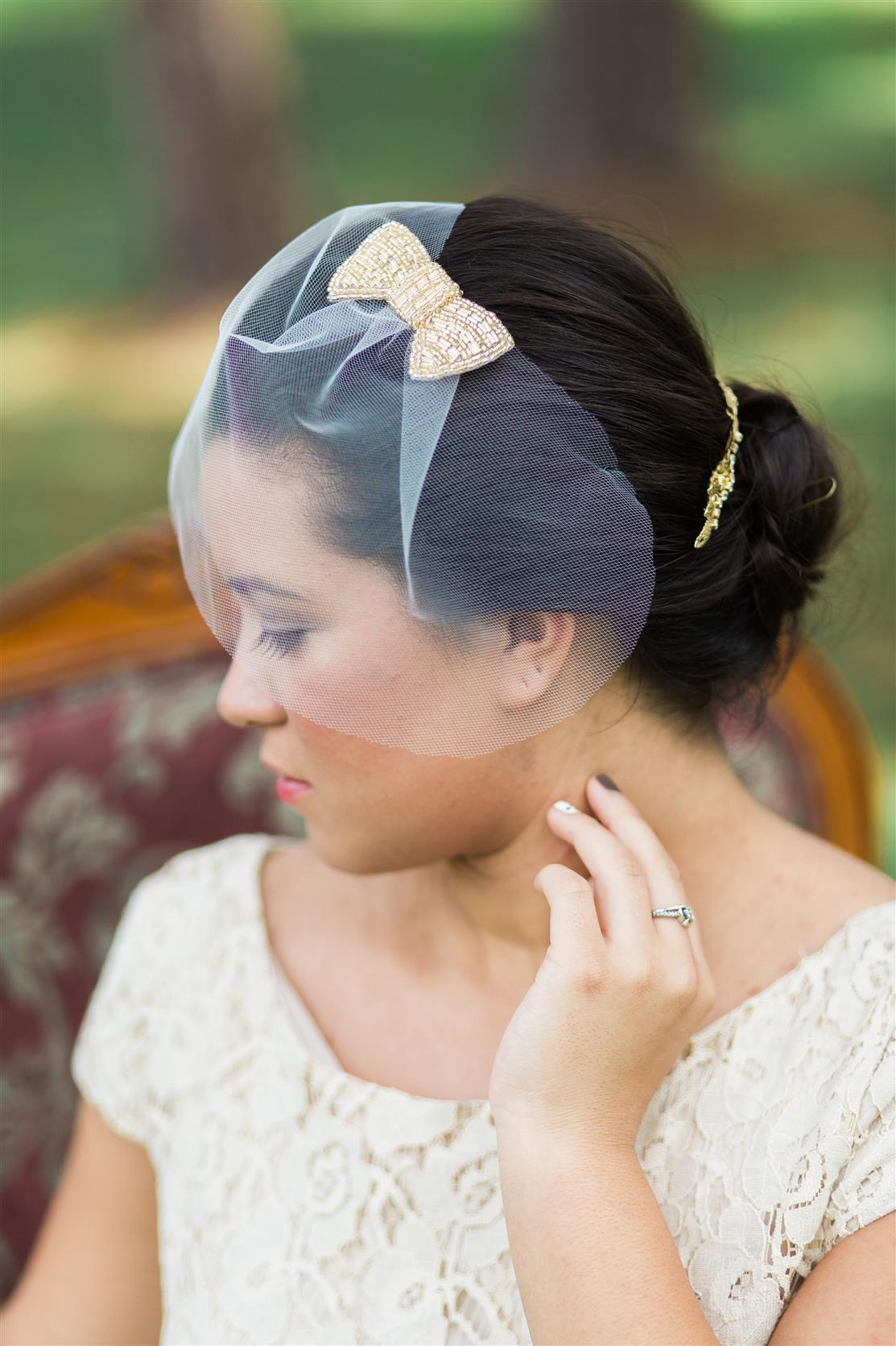 Madiana Bridal Blusher Veil from Nestina Accessories 2015 Collection