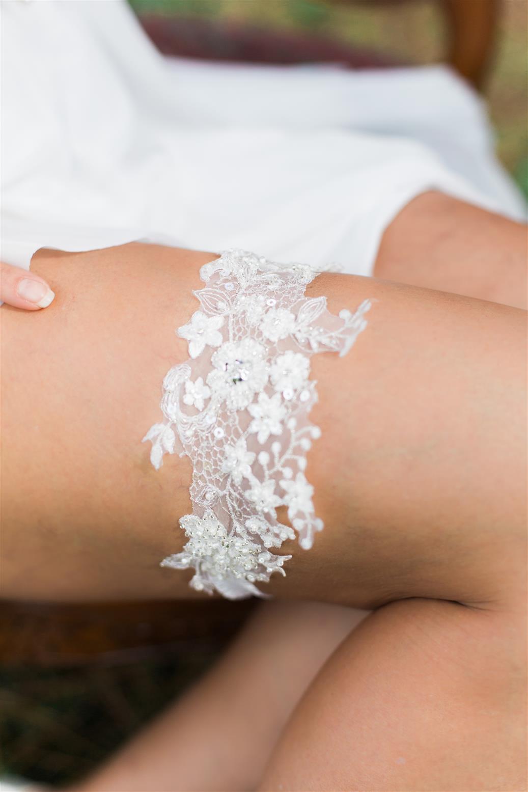 Cecily Lace Bridal Garter from Nestina Accessories 2015 Collection