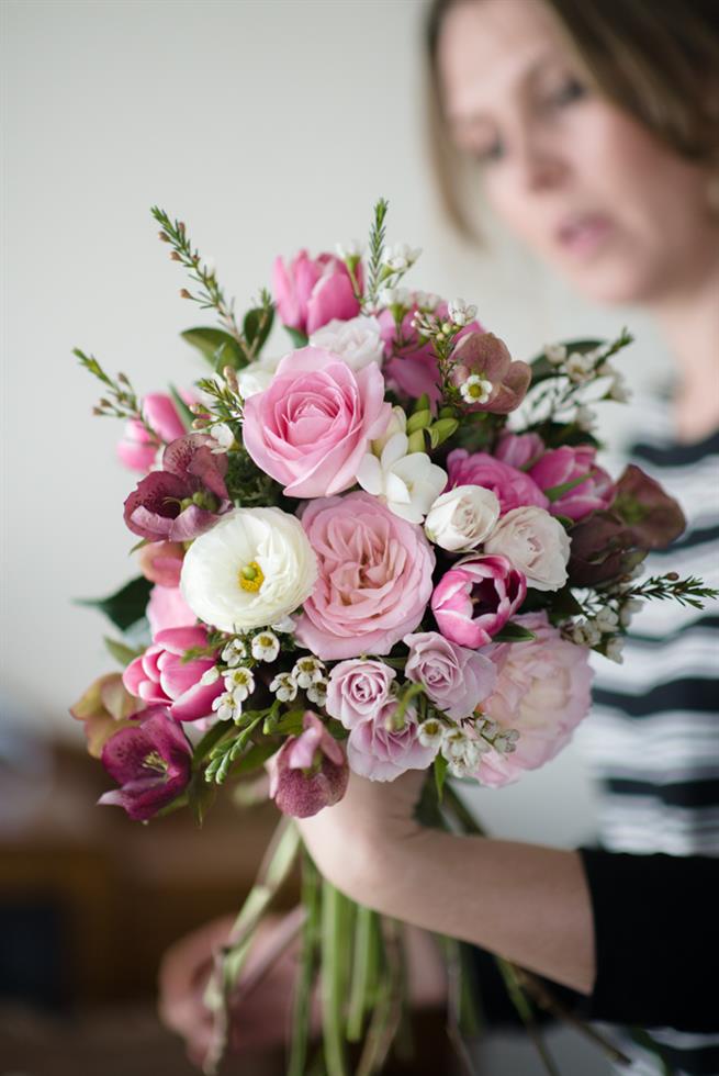 Bridal Bouquet Recipe ~ A Pretty Posy of Pinks