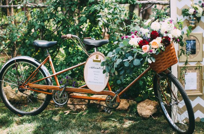 Bicycle Wedding Getaway