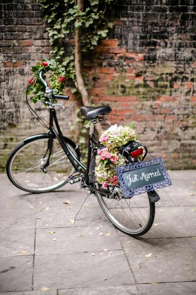 Bicycle Wedding Getaway