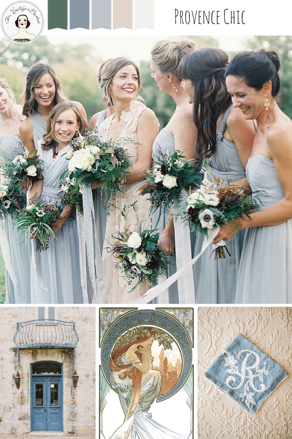 Romantic Wedding Inspiration in a Palette of Blue & Blush