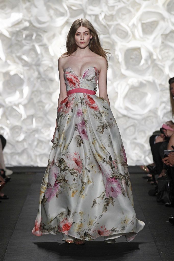 20 Floral Wedding Dresses That Will Take Your Breath Away - Naeem Khan Spring 2015