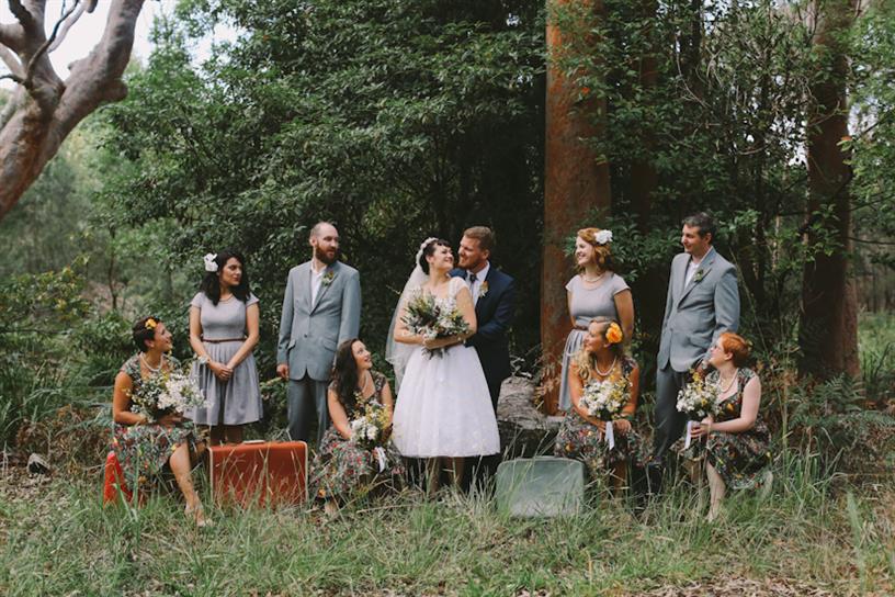 Vintage Bridal Party - A 1950s Inspired Woodland Wedding