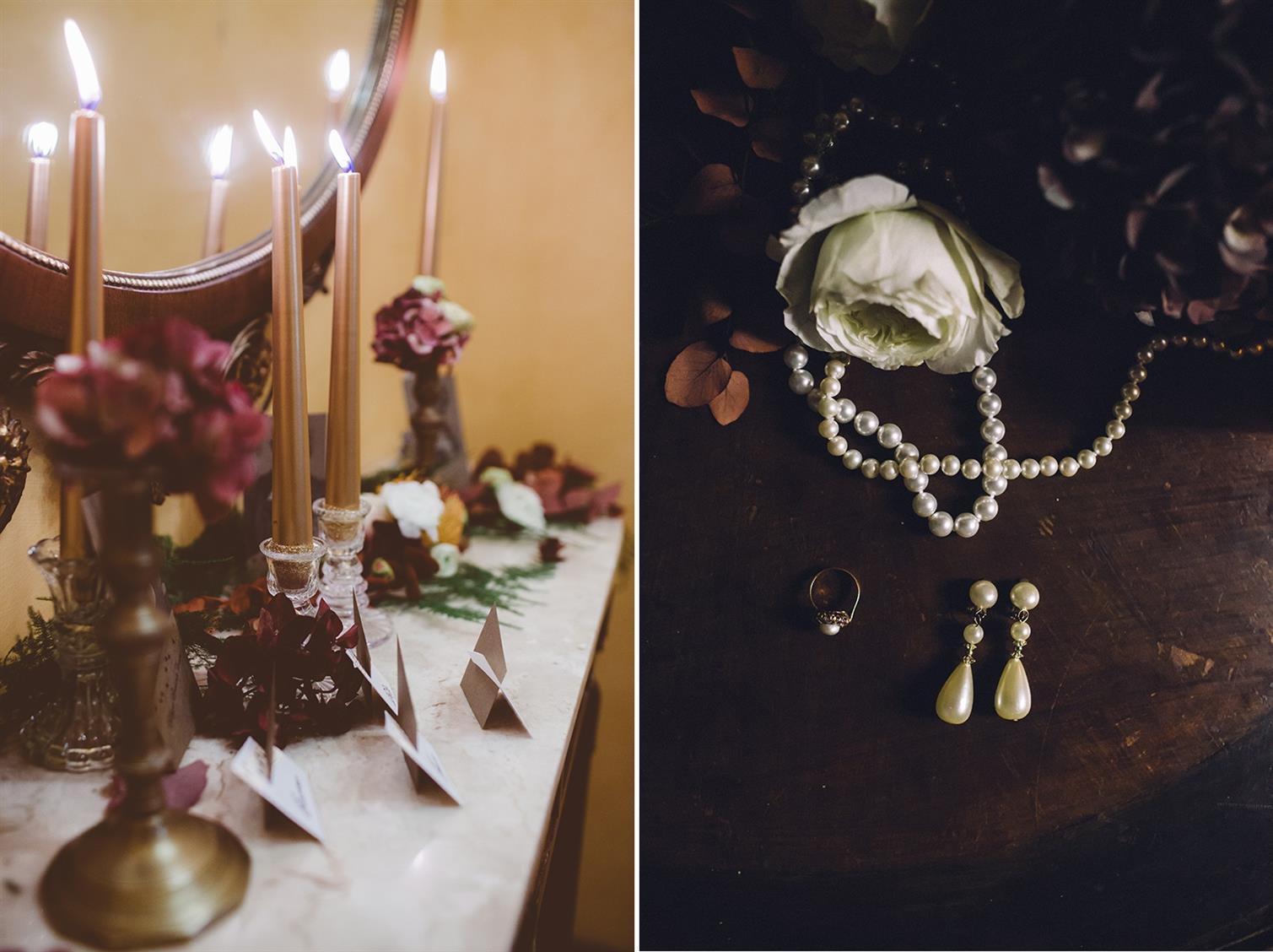 A Beguiling Winter Wedding Inspiration Shoot Dripping with Deco Decadence
