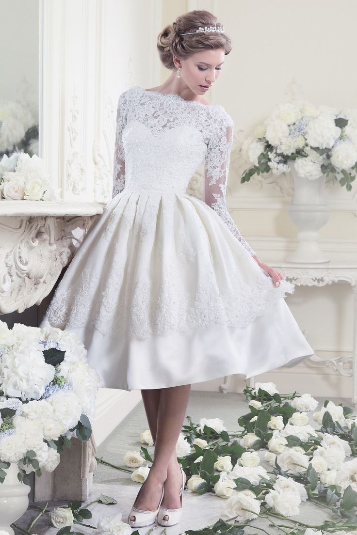 25 Utterly Gorgeous Tea Length Wedding Dresses Chic Vintage Brides