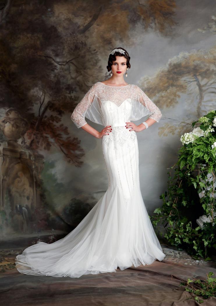 Long Sleeved 1920s Wedding Dress Elsa from Eliza Jane Howell