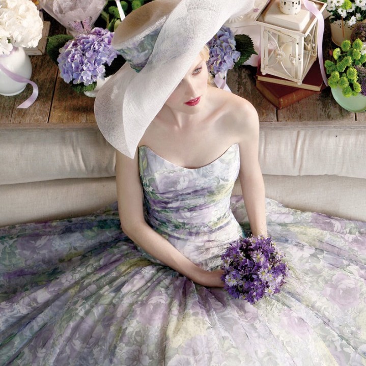 Floral Wedding Dresses: 30 Magical Looks + Faqs | Wedding dresses lace, Floral  wedding dress, Wedding dress bustle