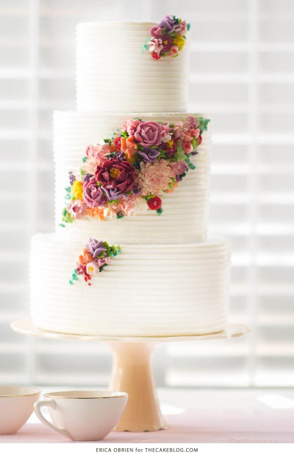 5 Beautiful Spring Wedding Cake Ideas - Floral