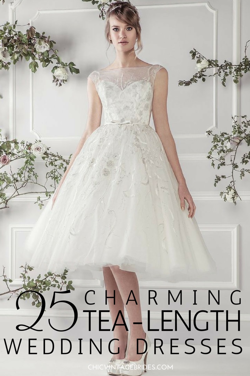 25 Utterly Charming Short & Tea Length Wedding Dresses