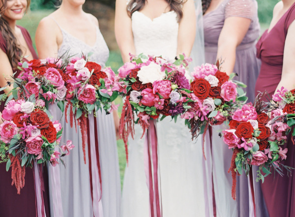 5 Spring Bridesmaids Looks Your Ladies Will Love - Mismatched Purples & Pinks