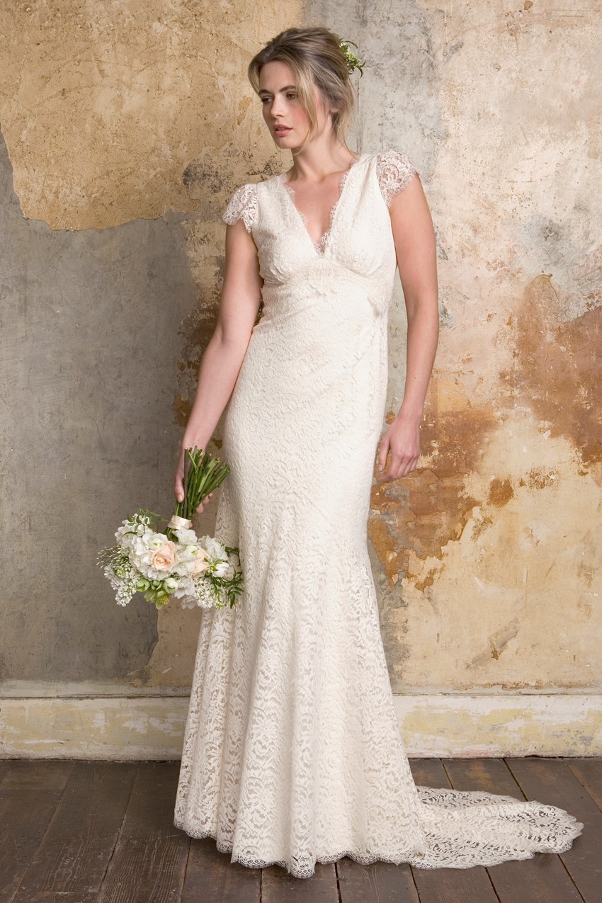 Sally Lacock Elise - a lace open-back wedding dress