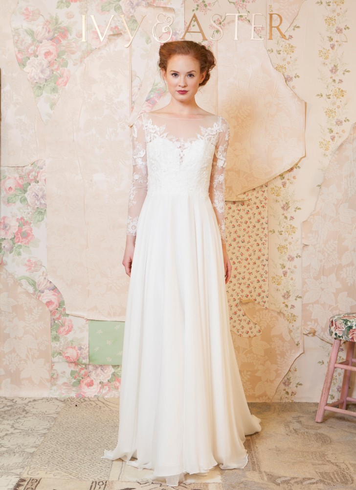 long sleeve wedding dress from Ivy & Aster's Charming Spring 2016 Bridal Collection