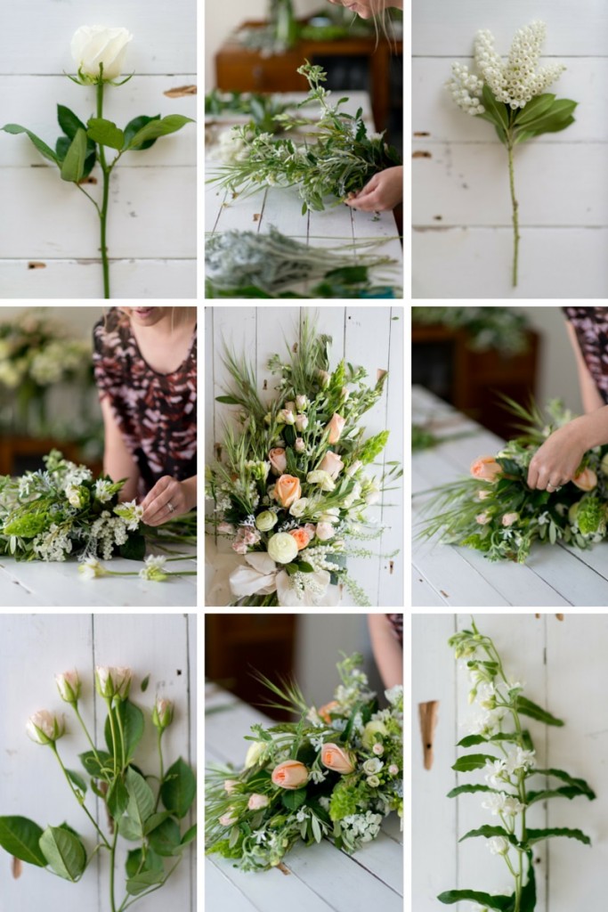 A Stunning Sheath Bridal Bouquet of Country Blooms : Chic Vintage Brides