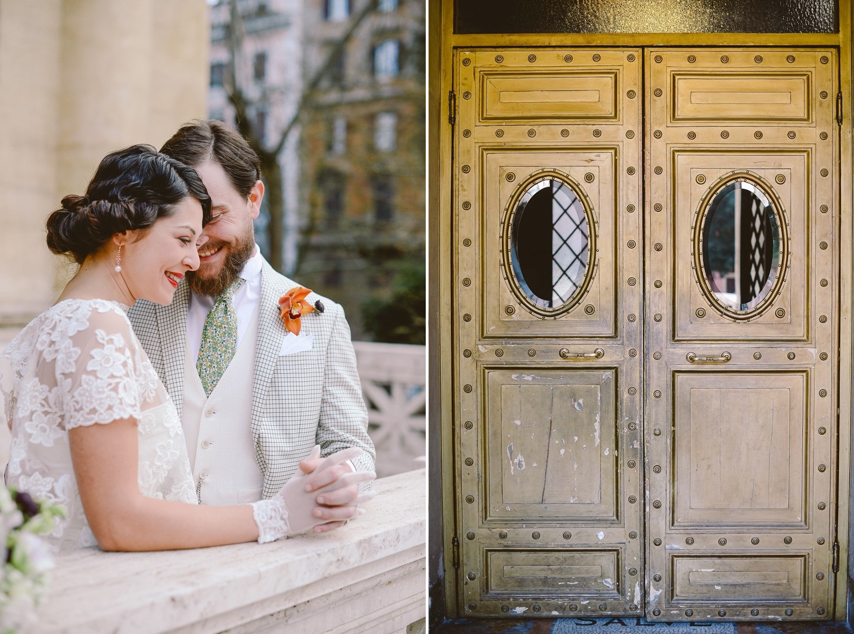 Elegant 1920s Wedding Inspiration in the Heart of Rome