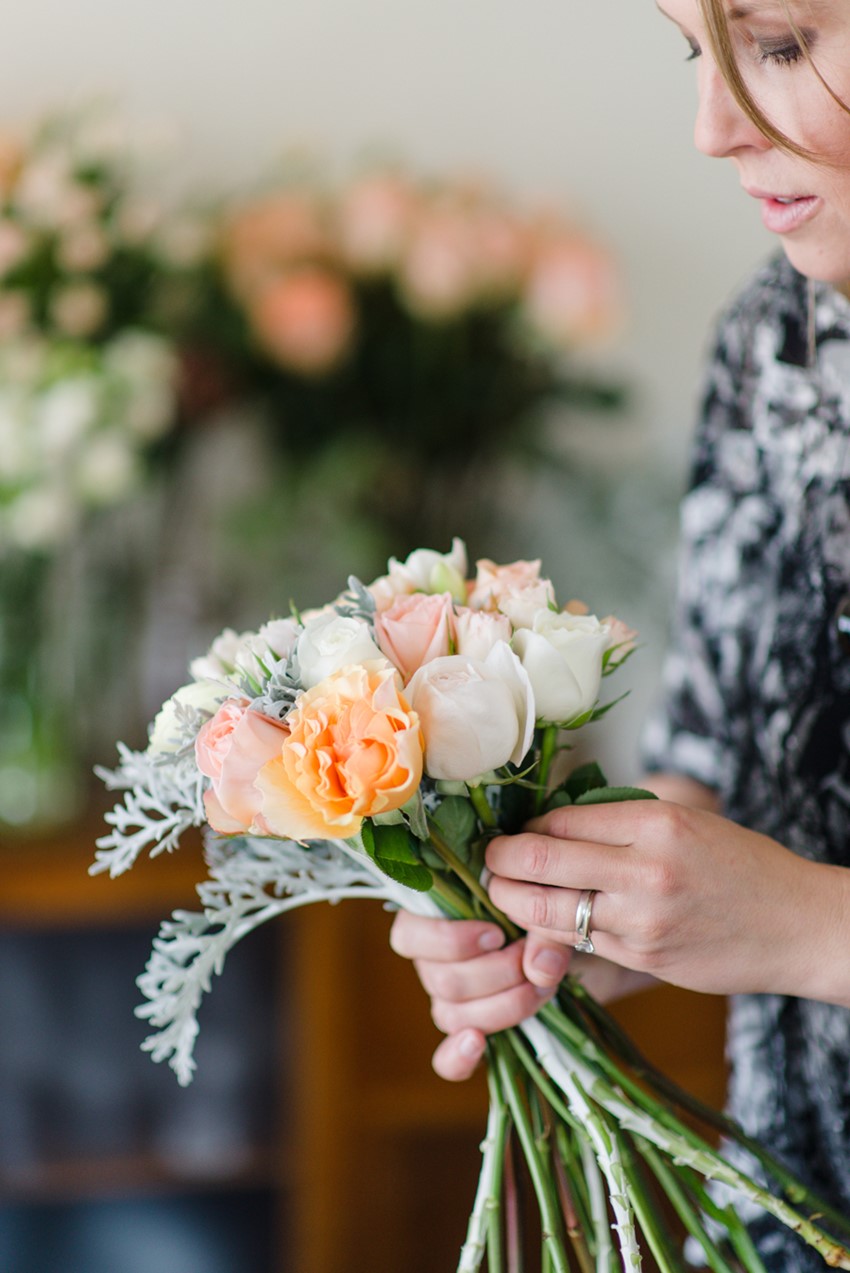 Wedding Bouquet Recipe ~ A Pretty Spring Bouquet of Roses