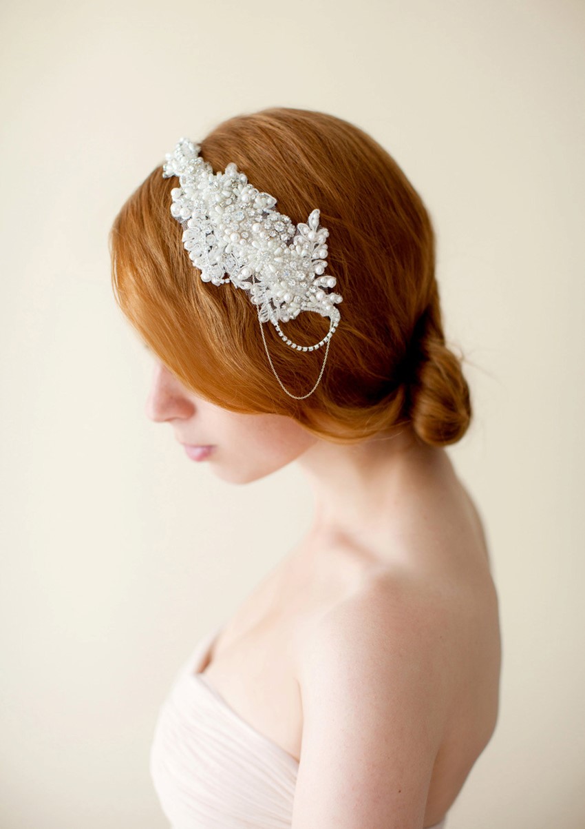 Glamorous Bridal Headband from Sibo Designs