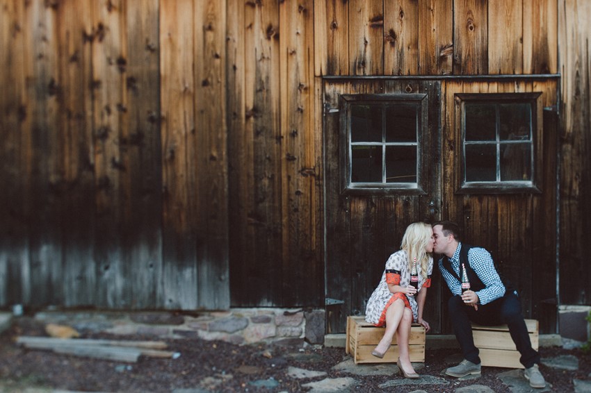 A Sweet Summer Apple Orchard Engagement Session