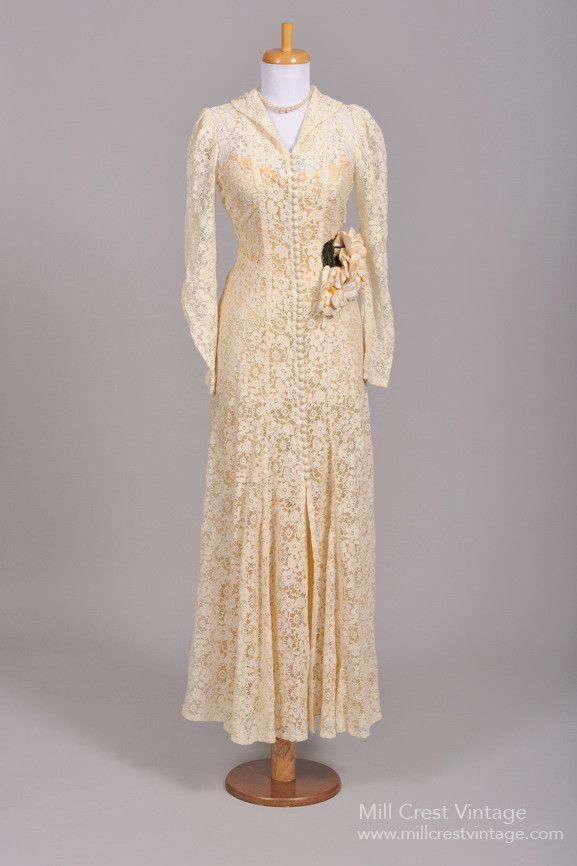 Lace Vintage Art Deco Wedding Dress