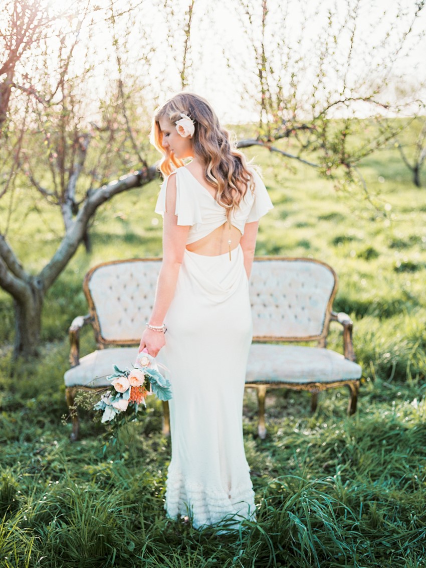 Charming Spring Elopement Wedding Dress