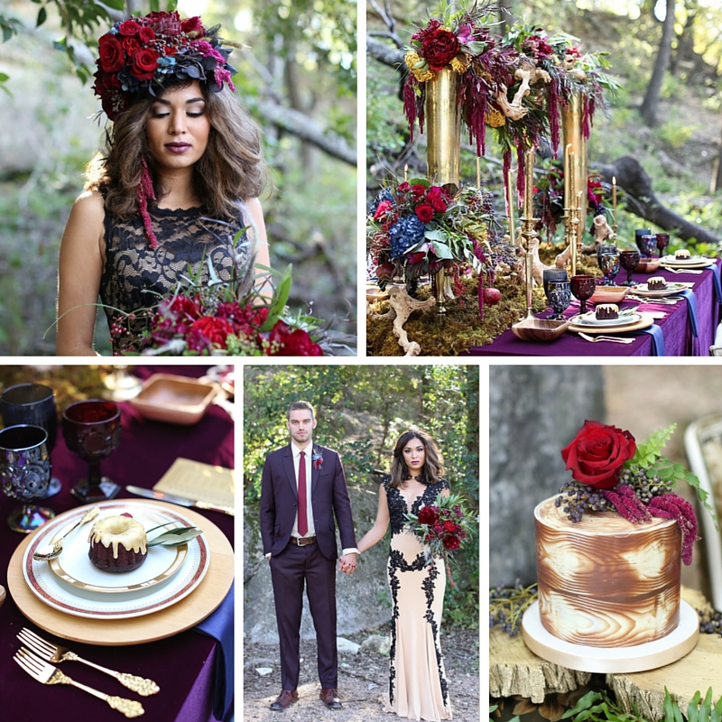 Glamorous Wedding Inspiration with Opulent Fall Florals from Flora Fetish