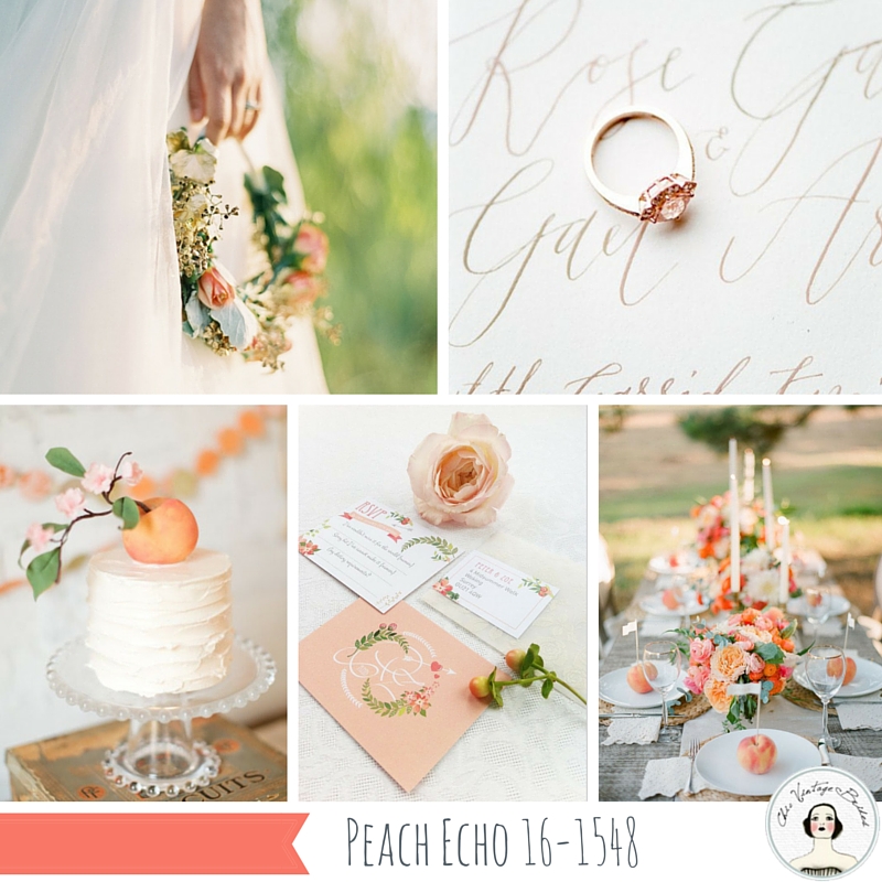 Top 10 Spring Wedding Colours for 2016 from Pantone - Peach Echo