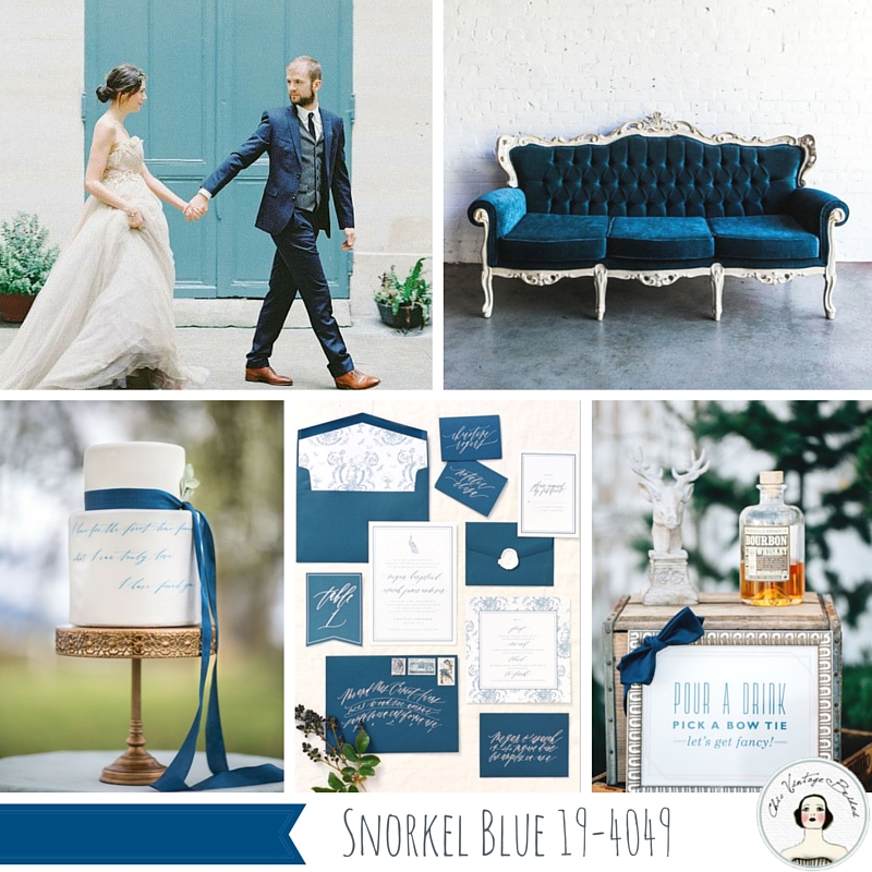 Top 10 Spring Wedding Colours for 2016 from Pantone - Snorkel Blue