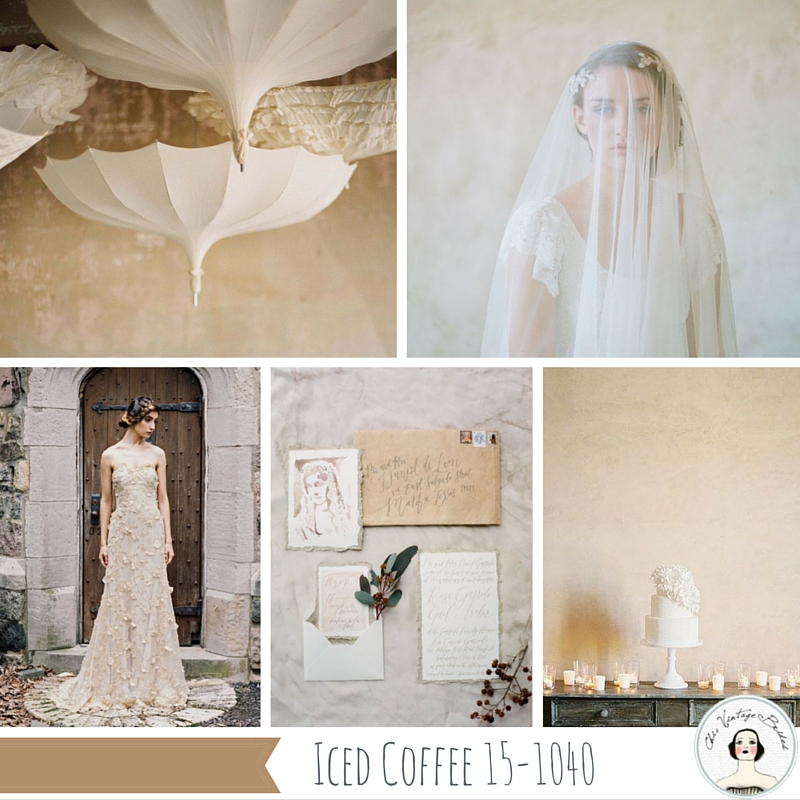 Top 10 Spring Wedding Colours for 2016 from Pantone - Iced Coffee