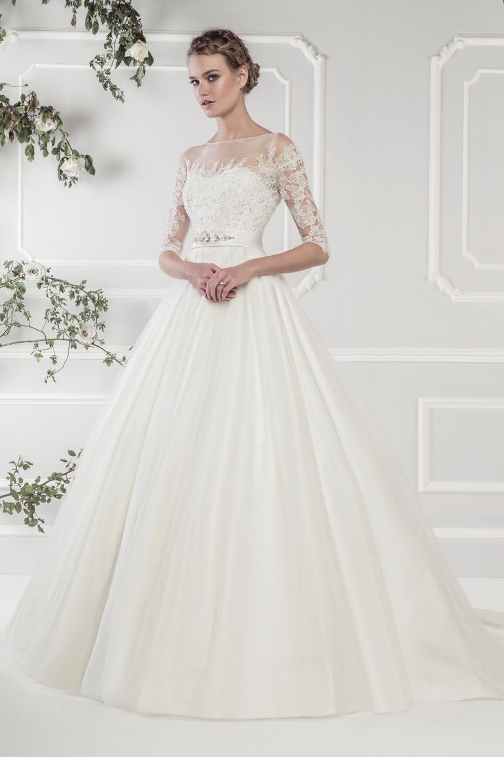 Vintage Wedding Dress - 11424 Ellis Bridals Long Sleeve Wedding Dress