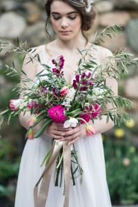 Foraged Bridal Bouquet - Romantic Al Fresco Wedding Ideas Inspired by Tuscany