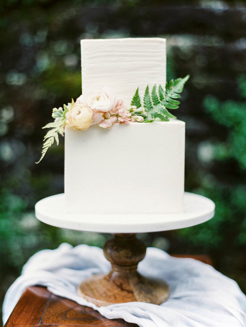 Elegant Wedding Cake - Romantic Spring English Garden Wedding Inspiration