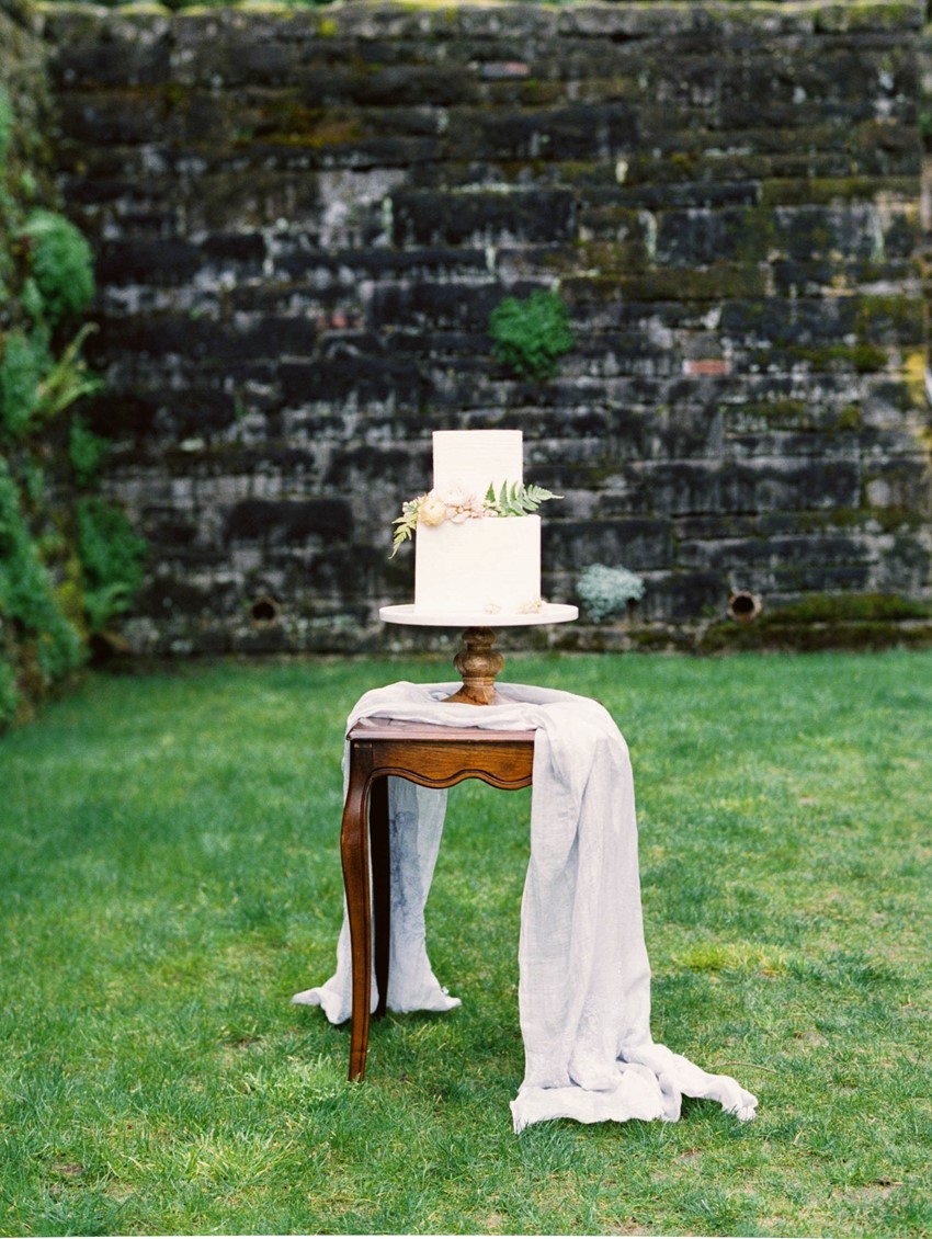 Elegant Wedding Cake - A Romantic Gothic Bridal Inspiration Shoot