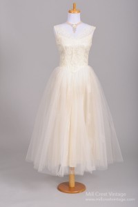 Fabulous Vintage 1950s Tealength Wedding Dresses