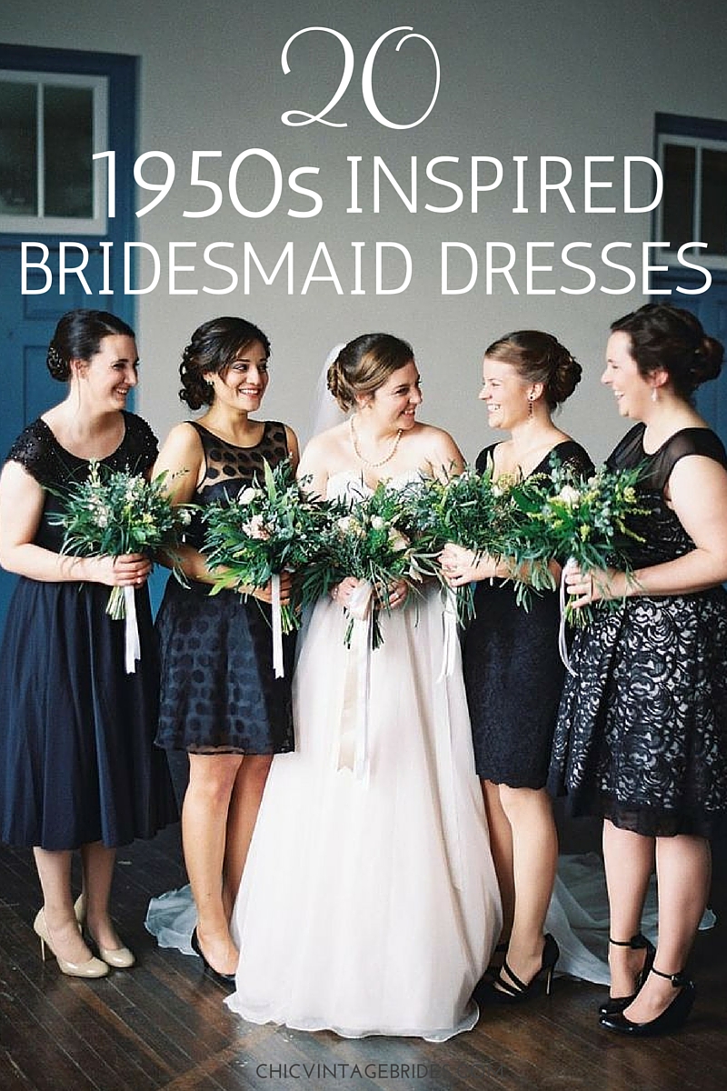 20 1950s Bridesmaid Dresses