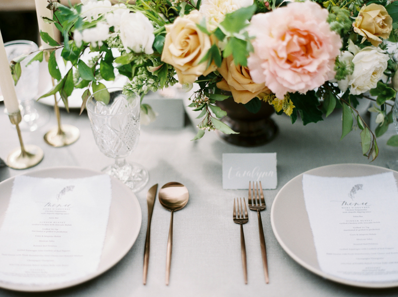 Romantic Wedding Tablescape - Dreamy Garden Wedding Inspiration with a Hint of Provence