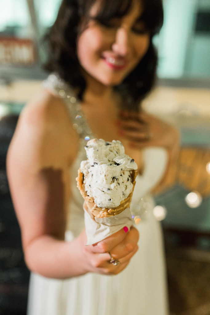 Wedding Ice Cream Truck - An Intimate Wedding Full of Rustic Vintage Elegance