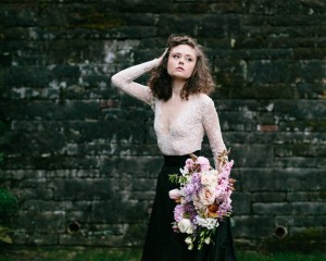 Beautiful Bridal Bouquet - A Romantic Gothic Bridal Inspiration Shoot