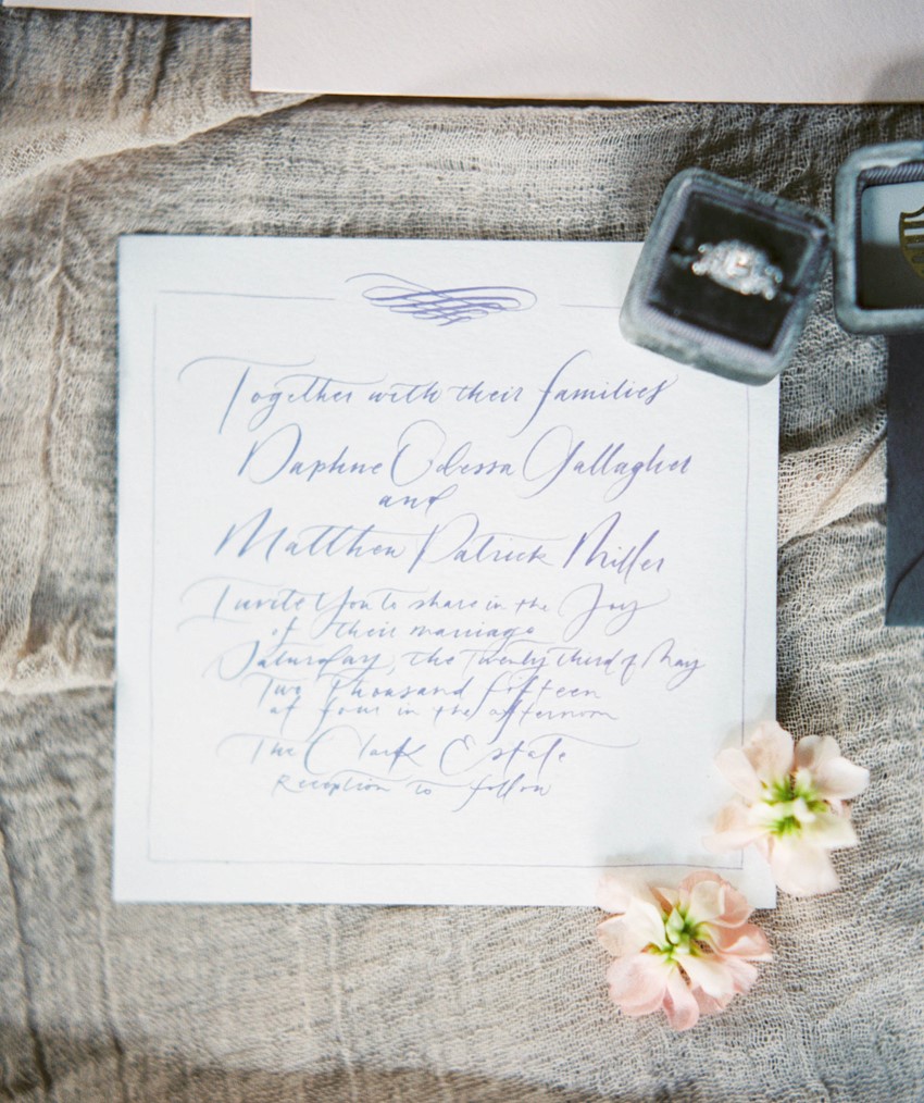 Wedding Invitation - A Romantic Gothic Bridal Inspiration Shoot