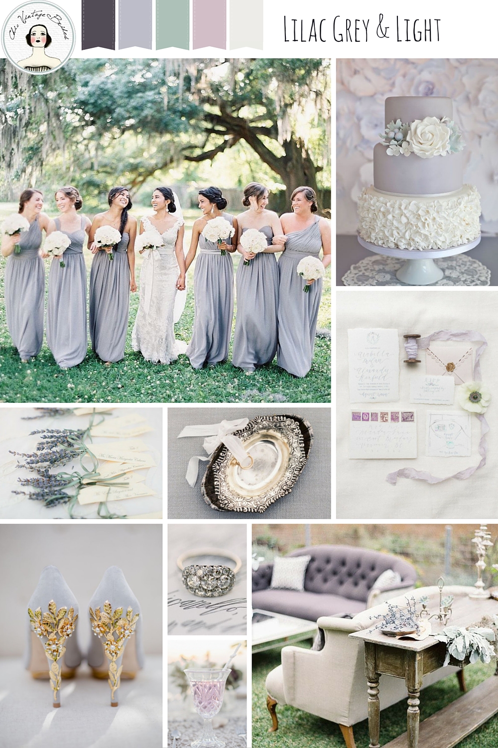 Lilac Grey & Light - Elegant Wedding Ideas in a Chic Grey & Pastel Palette