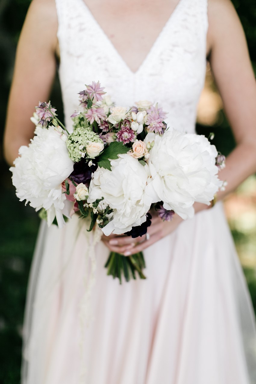 Romantic Bridal Bouquet - An Enchanting and Elegant Vintage Garden Wedding