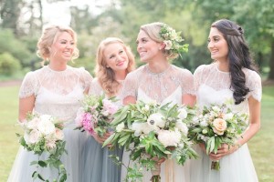 Wedding Bouquets - Romantic Spring Wedding Inspiration in Pretty Pastels and Rose Gold