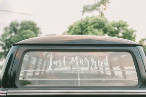Vintage Pink VW Camper - A Romantic Vintage Spring Wedding with a Marquee Reception