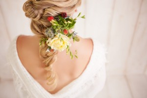 DIY Fancy Twisted French Braid Bridal Updo
