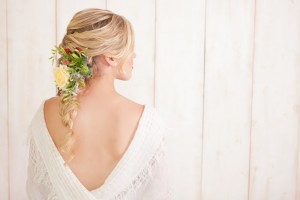 DIY Fancy Twisted French Braid Bridal Updo