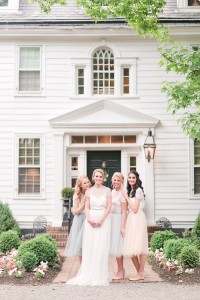 Bride & Bridesmaids - Romantic Spring Wedding Inspiration in Pretty Pastels and Rose Gold