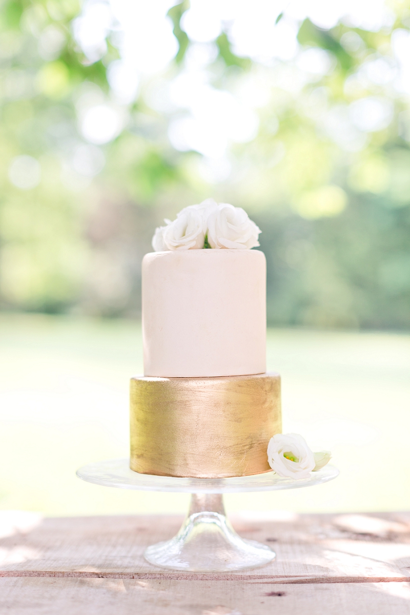 Spring Wedding Cake - Pretty Spring Wedding Ideas in Soft Pastels and Rose Gold