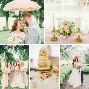 A Romantic Vintage Spring Wedding with a Marquee Reception